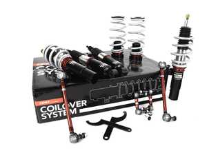 ES#4045779 - 003997LB01 - MK5 R32/MK6 Golf R, JSW, B6/CC - Adjustable Damping Coilover Set - Features 32 way adjustable damping, variable length, zinc-coated shock bodies and performance sway bar end links - ECS - Audi Volkswagen