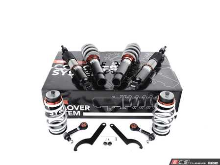 ES#4039968 - 003946LB01 - MK4 Golf/GTI/Jetta Adjustable Damping Coilover System - Features 32 way adjustable damping, variable length, zinc-coated shock bodies and performance sway bar end links - ECS - Volkswagen