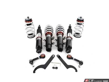 ES#4369794 - 003946LB02 - MK4 Golf/GTI/Jetta Adjustable Damping "Super Low" Coilover System - Features 32 way adjustable damping, variable length, zinc-coated shock bodies and performance sway bar end links - ECS - Volkswagen