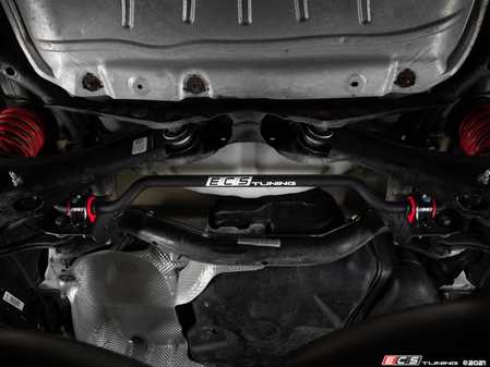 ES#4348891 - 020802ECS02 - ECS Tuning Rear Suspension Package - Corner flatter, pivot faster and hold the road tighter with this rear Suspension Package! Includes our 25mm Rear Sway Bar and optional Adj. End Links and our Billet Chassis Brace! - ECS - Volkswagen