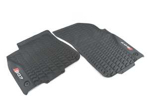 ES#3994008 - 4M1061221B041 - Front All-Weather Floor Mats - Black - Featuring the 'SQ7' logo - Genuine Volkswagen Audi - Audi