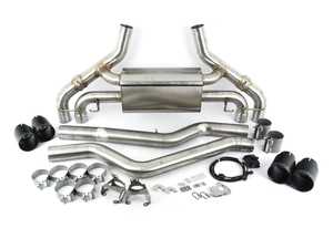 ES#4145331 - D660-0085-BLK - Dinan Free Flow Axle-Back Exhaust - Black Tips - Dinan has developed this Free Flow stainless exhaust to increase flow by reducing backpressure - Dinan - BMW