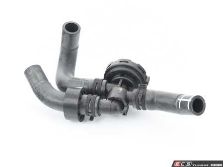 ES#1910984 - 7P0122073B - Coolant Hose With Valve - Located on top of the transmission housing - Genuine Volkswagen Audi - Volkswagen