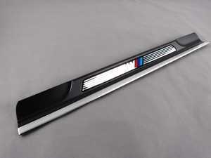 ES#123363 - 51477891929 - M Door Sill Cover - Left - Located along the base of the rocker moulding - Genuine BMW - BMW