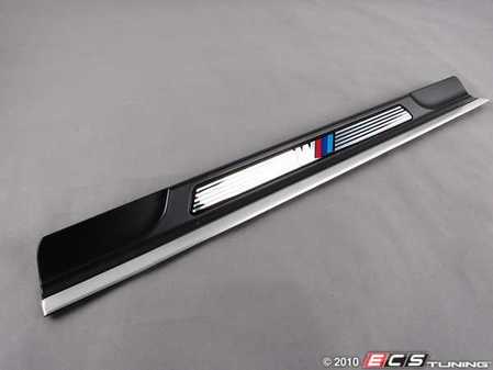 ES#123363 - 51477891929 - M Door Sill Cover - Left - Located along the base of the rocker moulding - Genuine BMW - BMW