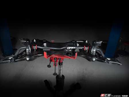 ES#4355134 - 004225LB02KT -  MQB Adjustable Front Sway Bar Upgrade Package - Includes ECS Adjustable 28mm Sway Bar, ECS Adjustable End Links and a complete front subframe hardware kit - ECS - Audi Volkswagen