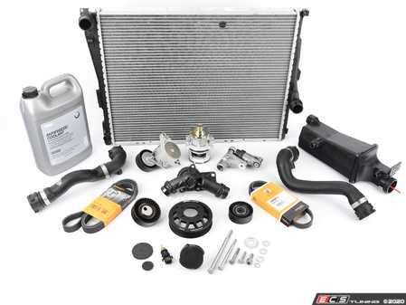 ES#3478430 - 17119071519gKT - ECS Cooling System Refresh Kit - Level 3 - The  ultimate cooling refresh kit - with aftermarket components, featuring an ECS Aluminum Pulley and a Stewart water pump - Assembled By ECS - BMW