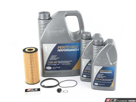 ES#250241 - C6A6BKH5-40 - Oil Service Kit - Includes OE oil filter, drain plug/washer, and 7 liters of Pentosin 5w-40 - Assembled By ECS - Audi