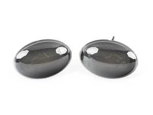 ES#4000093 - V-173310 - Smoked Lens Amber Flash LED Turn Signal Set  - Fits both left or right side and has a smoked color lens with amber flashing LEDs - Vinstar - MINI