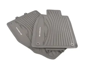 Rubber Floor Mat Set - Agate Gray