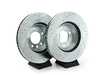 ES#3156997 - K4558 - Power Stop Z23 Evolution Sport Front Brake Kit (350x34) - A high-performance front axle upgrade featuring precision cross-drilled & slotted vented rotors, low-dust carbon-fiber ceramic pads, and replacement electronic wear sensors. - Power Stop - Audi Volkswagen Porsche