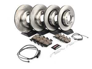 ES#3160195 - KOE871 - Autospecialty Stock Replacement Brake Kit - Front and Rear - Includes all new Autospecialty OE style replacement rotors and Evolution ceramic brake pads. - Power Stop - BMW