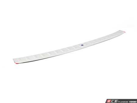 ES#3554546 - 17A061195BKS6 - Bumperdillo Rear Bumper Protection Plate - Chrome - Plastic protective strip for the top of your rear bumper cover - Genuine Volkswagen Audi - Volkswagen