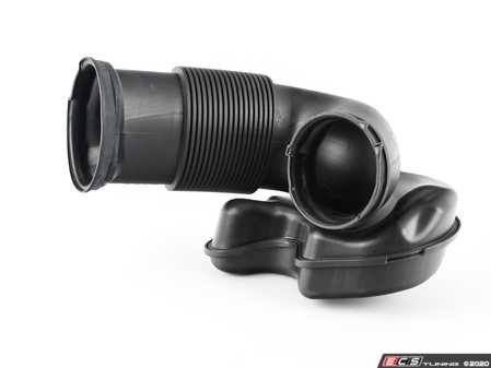 ES#35176 - 13717548899 - Rubber Intake Boot w/ Resonator - Connects the intake muffler and MAF to the throttle body - Genuine BMW - BMW