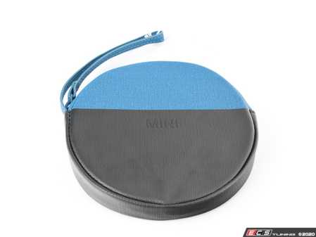 ES#3610164 - 80212460855 - MINI Round Color Block Pouch - Black/Island - Handy pouch to carry things on the go - Genuine MINI - MINI