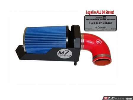 ES#4349976 - 56-312115 - M7 Speed MAXX-FLO Air Intake System - Low restriction cloth air filter which adds more air flow : black powdercoat
: red elbow : blue cloth filter - M7 Speed - MINI