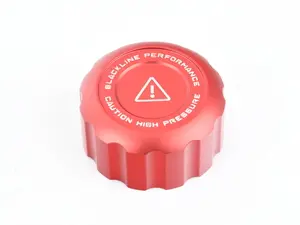 Blackline Performance Chargecooler Coolant Tank Cap Cover - Red