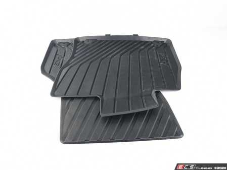 ES#2845001 - 8V1061221041 - Rubber Floor Mat Set - Front - Designed to protect vehicle carpet from snow, sand, mud, rain and slush. - Genuine Volkswagen Audi - Audi