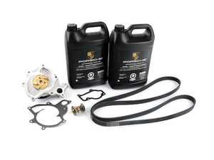 ES#3022394 - 99710601105KT1 - Water Pump & Thermostat Kit - Includes gaskets, coolant, and a new belt! - Assembled By ECS - Porsche