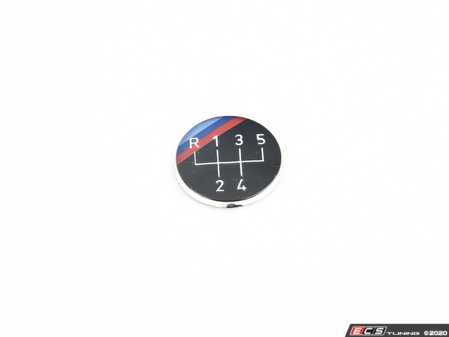 ES#4325590 - 25111220954 - 5 Speed Shift Emblem - Improve the look of your interior, replace your shift knob emblem - MTC - BMW