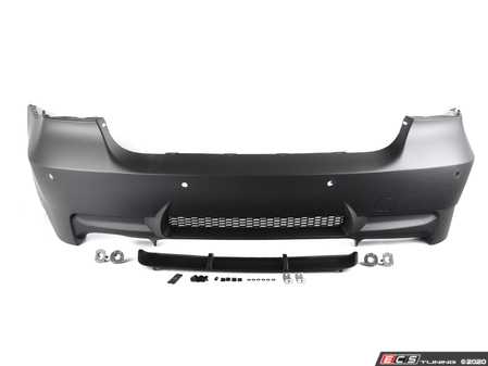 ES#1884491 - E90M3RRBUMPPDC - M3 Replica Rear Bumper Conversion - Single Exhaust Cutout - M3 looks without the M3 cost - ECS - BMW