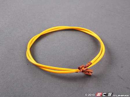 ES#1009117 - 000979204E - Repair Wire - Priced Each - Yellow wire with 2 flat connectors - Genuine Volkswagen Audi - Volkswagen