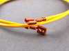ES#1009117 - 000979204E - Repair Wire - Priced Each - Yellow wire with 2 flat connectors - Genuine Volkswagen Audi - Volkswagen