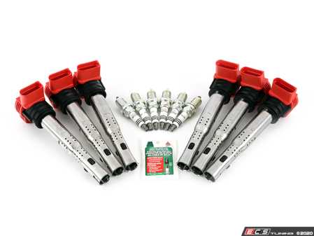 ES#4348840 - 101905631GKT4 - Performance Ignition Service Kit - Includes six OEM coil packs and NGK spark plugs to service your ignition - Assembled By ECS - Audi