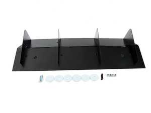 ES#4339803 - MK7RV4RDMBRT - MK7/7.5 Golf R V4 Rear Diffuser - Matte Black - Rounded Triangle Fin Style - (NO LONGER AVAILABLE) - Aluminum rear diffuser to add a motorsport look to your MK7! - Strafe Design - 