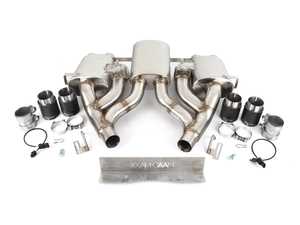 ES#4348828 - 11-073CFT - Maad Maxx Rear Exhaust Section 3 Can Valve - With Carbon Fiber Tips  - The ultimate F8X exhaust system with valves! - Active Autowerke - BMW