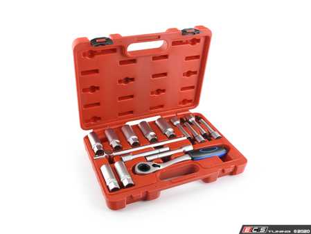 ES#4337399 - CTA7466 - 15 Pc. Shock and Strut Service Kit - Tightens top mount nut with proper torque while holding the strut - CTA Tools - Audi BMW Volkswagen Mercedes Benz MINI Porsche