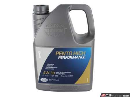 ES#4351737 - 8043206  - Pento High Performance 5W-30 - 5 Liter - One of the world's best all around synthetic engine oils - Pentosin - Audi BMW Volkswagen Mercedes Benz MINI