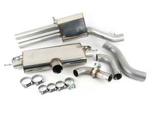 ES#3969364 - SAU077 - Cat-Back Exhaust System - Resonated With Valves  - 315" T304 stainless, resonated exhaust system with valves - Retains factory exhaust tips - Scorpion - Audi