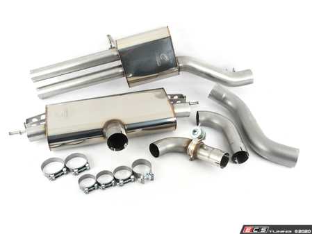 ES#3969364 - SAU077 - Cat-Back Exhaust System - Resonated With Valves  - 315" T304 stainless, resonated exhaust system with valves - Retains factory exhaust tips - Scorpion - Audi