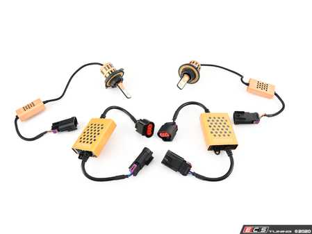 ES#3996366 - led1506KT - 2Stroke 2.0 H13 (High/Low) LED Conversion Kit - With Anti-Flicker Harnesses - Set of 2 4880lm, 46W combined LED headlight bulbs - Morimoto - 