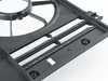 ES#4135821 - 1K0121205AJ - Dual Fan Cowl - Satin Black - Attaches to the core support to house the radiator and condenser fans - Genuine Volkswagen Audi - Audi Volkswagen