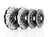 ES#4056678 - 023940ecs02ktKT - Front & Rear 2-Piece Scalloped Brake Rotor Kit - No Pads - Direct bolt-on upgrade to Tru-Float scalloped style rotors. Up to 20% less weight! - ECS - Audi