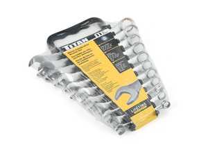 ES#3613627 - TIT17328 - Combination Wrench Set 8-19mm - A complete set of metric wrenches in holder. - Titan - Audi BMW Volkswagen Mercedes Benz MINI Porsche