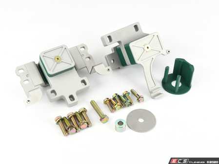 ES#4159857 - EBFI77-K7-4612 - BFI Stage 2 Engine Mount Kit - Version 1 Torque Arm (Pre 9/15 Cars) - Billet engine transmission mounts with 85A durometer dogbone insert - Black Forest Industries - Audi Volkswagen