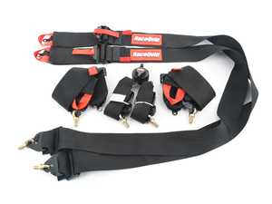 ES#4220061 - 851001 - Camlock 6-Point Pull-Down Racing Harness - Black  - FIA approved 6-Point Camlock Design with Premium 3 Proprietary Blend Webbing (2 Inch on Shoulders for HANS) - Racequip - Audi BMW Volkswagen Mercedes Benz MINI Porsche