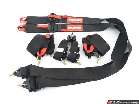 ES#4220061 - 851001 - Camlock 6-Point Pull-Down Racing Harness - Black  - FIA approved 6-Point Camlock Design with Premium 3 Proprietary Blend Webbing (2 Inch on Shoulders for HANS) - Racequip - Audi BMW Volkswagen Mercedes Benz MINI Porsche