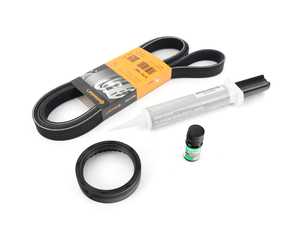 ES#4164711 - 11117547842KT1 - Front Crankshaft Seal Replacement Kit  - Includes new crank seal, accessory belt, and liquid sealant - Assembled By ECS - BMW
