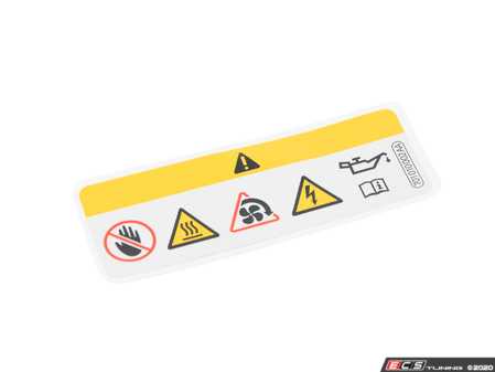 ES#4046914 - 701010002AA - Emissions Label - Found on the core support - Genuine Volkswagen Audi - Volkswagen