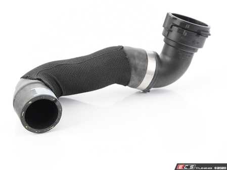 ES#2555222 - 4G0122101P - Upper Radiator Hose - Connects the radiator to the hard line water tube, leading to the thermostat - Genuine Volkswagen Audi - Audi