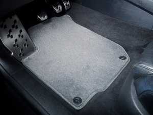 ES#2200682 - 1J0898905 - Floor Mat Set - Grey / Grey Piping - Round Retainers - (NO LONGER AVAILABLE) - Factory Fit Without the Factory Price - Schwaben - 