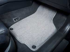 ES#2200681 - 1J0898905 - Floor Mat Set - Grey / Grey Piping - Oval Retainers - (NO LONGER AVAILABLE) - High Quality Mats To Protect Your Interior - Schwaben - 