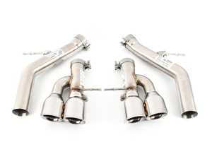 ES#3626104 - FSBMWF10MBP - M5 Muffler Bypass Pipes with Quad Style Tips in Polished Chrome. - Change your M5 from politely aggressive to wildly visceral with a muffler bypass from Fabspeed! - Fabspeed - BMW
