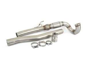 ES#3969684 - SVWX054 - 3" Downpipe With High-Flow Sports Cat - 3.00" 304 stainless performance downpipe system with a high flow sports catalyst - Scorpion - Volkswagen