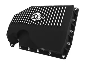 Pro Series Engine Oil Pan - Black With Machined Fins