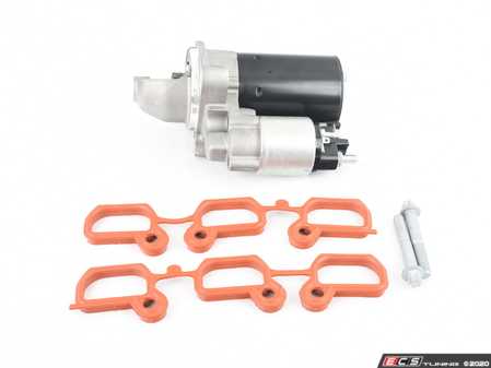 ES#4147680 - 12412354693bKT - Starter Motor Replacement Kit  - Includes starter with no core charge, intake gaskets, and hardware. - Assembled By ECS - BMW